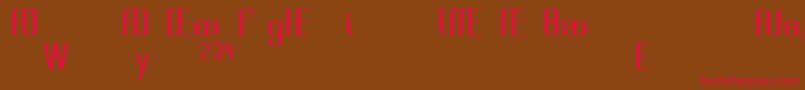 BrassiereAlternates Font – Red Fonts on Brown Background