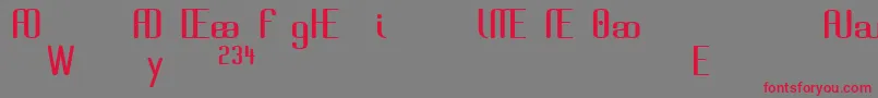BrassiereAlternates Font – Red Fonts on Gray Background