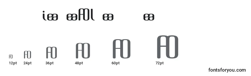 Размеры шрифта BrassiereAlternates
