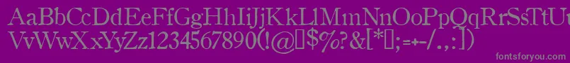 Oldsh Font – Gray Fonts on Purple Background