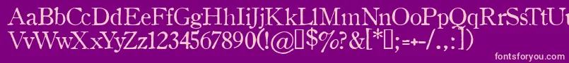 Oldsh Font – Pink Fonts on Purple Background