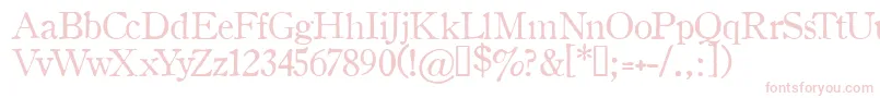 Oldsh Font – Pink Fonts on White Background