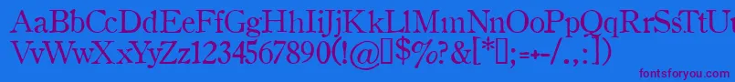 Oldsh Font – Purple Fonts on Blue Background