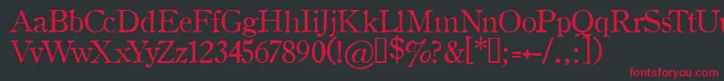 Oldsh Font – Red Fonts on Black Background