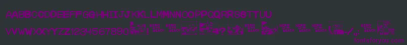 Chara Font – Purple Fonts on Black Background