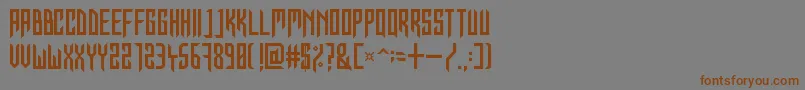 InForTheKillCaps Font – Brown Fonts on Gray Background