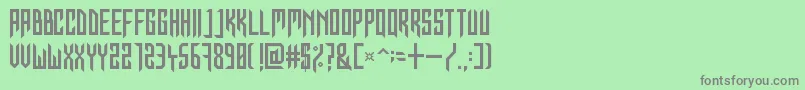 InForTheKillCaps Font – Gray Fonts on Green Background