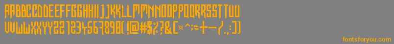 InForTheKillCaps Font – Orange Fonts on Gray Background