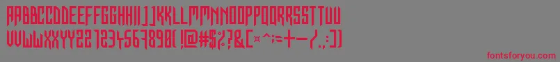 InForTheKillCaps Font – Red Fonts on Gray Background