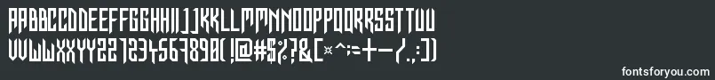 InForTheKillCaps Font – White Fonts on Black Background