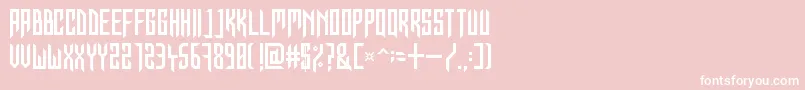 InForTheKillCaps Font – White Fonts on Pink Background