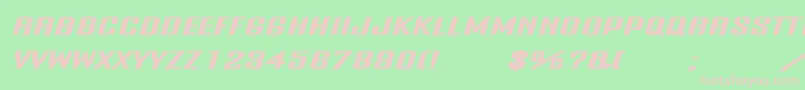 Шрифт Onani – розовые шрифты на зелёном фоне