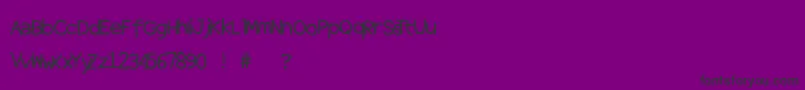 Halftones-fontti – mustat fontit violetilla taustalla