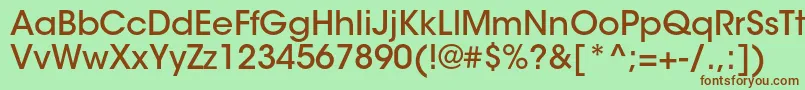 ItcavantgardestdMd Font – Brown Fonts on Green Background