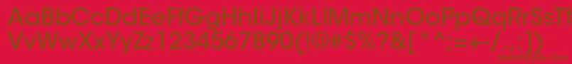ItcavantgardestdMd Font – Brown Fonts on Red Background