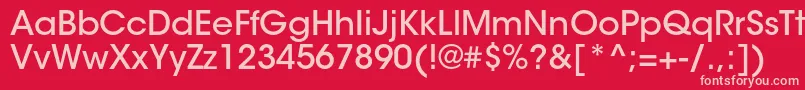 ItcavantgardestdMd Font – Pink Fonts on Red Background