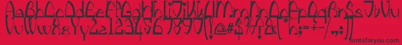 KingthingsStirrup Font – Black Fonts on Red Background