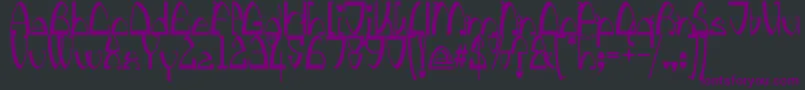 KingthingsStirrup Font – Purple Fonts on Black Background