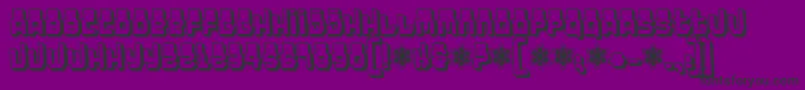 フォントOddessey7000 – 紫の背景に黒い文字