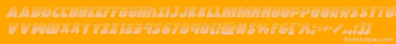 Racketsquadgradital Font – Pink Fonts on Orange Background