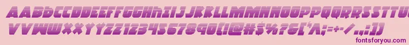 Racketsquadgradital Font – Purple Fonts on Pink Background
