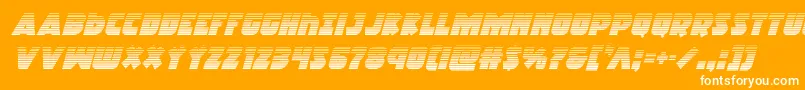 Racketsquadgradital Font – White Fonts on Orange Background