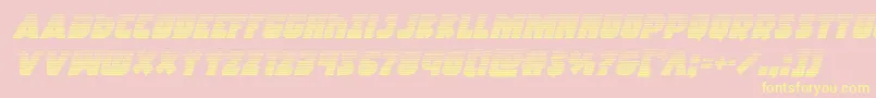 Racketsquadgradital Font – Yellow Fonts on Pink Background