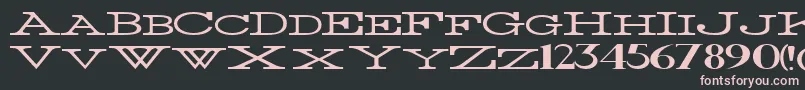 ThinWidest Font – Pink Fonts on Black Background