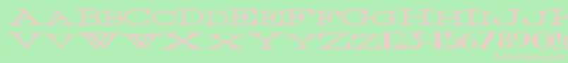 ThinWidest Font – Pink Fonts on Green Background