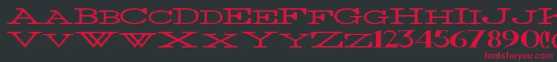 ThinWidest Font – Red Fonts on Black Background