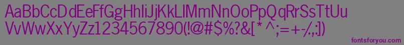 Шрифт Macrossk – фиолетовые шрифты на сером фоне