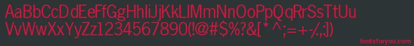 Macrossk Font – Red Fonts on Black Background
