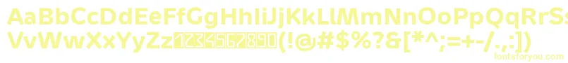 MetrondigitaProBold Font – Yellow Fonts