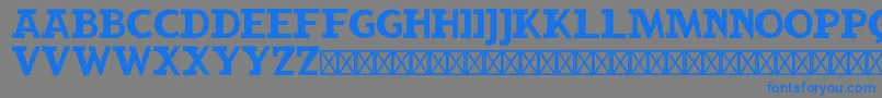 RockbuchetRegular Font – Blue Fonts on Gray Background