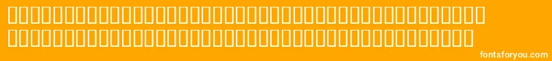 DanteMtExpertBoldItalic-Schriftart – Weiße Schriften auf orangefarbenem Hintergrund
