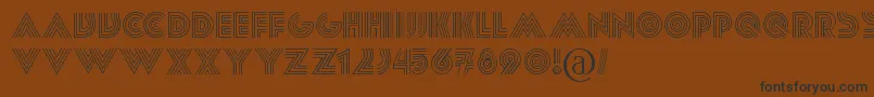 Paralis Font – Black Fonts on Brown Background