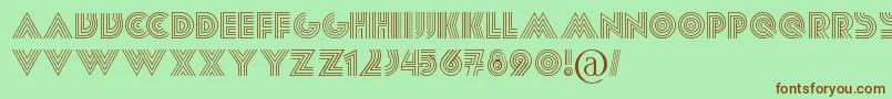 Paralis Font – Brown Fonts on Green Background