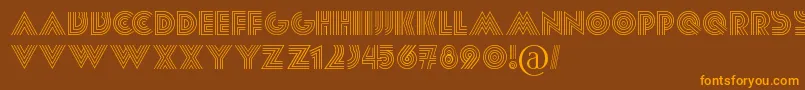 Paralis Font – Orange Fonts on Brown Background