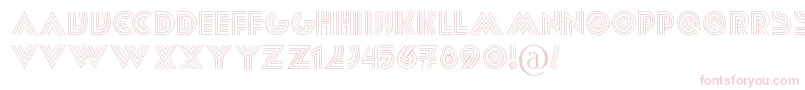 Paralis Font – Pink Fonts on White Background