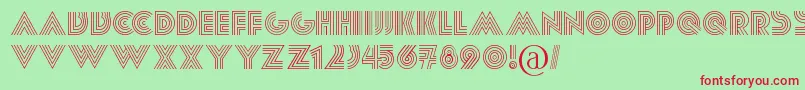 Paralis Font – Red Fonts on Green Background