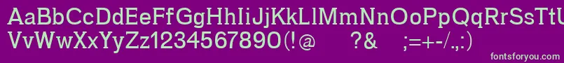 Gotu Font – Green Fonts on Purple Background
