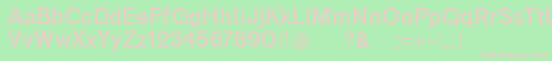Gotu Font – Pink Fonts on Green Background