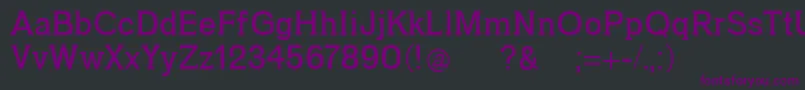 フォントGotu – 黒い背景に紫のフォント