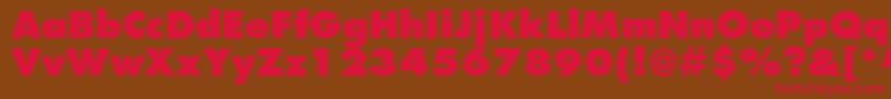Agfatumextraboldc Font – Red Fonts on Brown Background