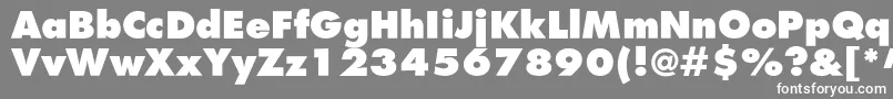 フォントAgfatumextraboldc – 灰色の背景に白い文字