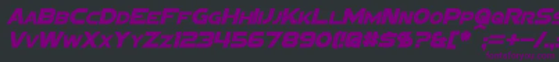 Police SigmaFiveSansItalic – polices violettes sur fond noir