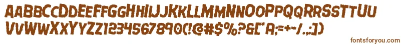 Terrorbabblerotate2 Font – Brown Fonts on White Background
