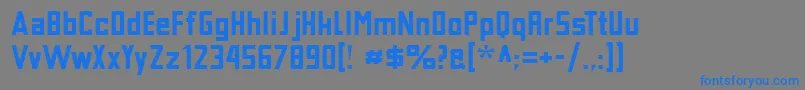 フォントTschicholdAltBold – 灰色の背景に青い文字