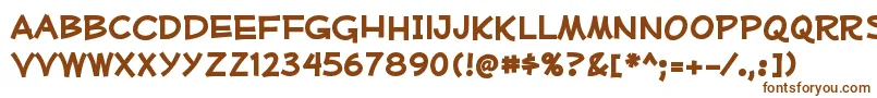 MufferawrgBold Font – Brown Fonts on White Background