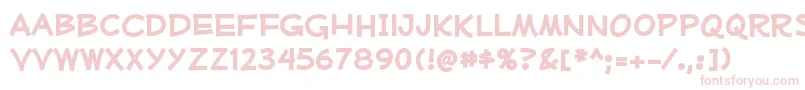 MufferawrgBold Font – Pink Fonts on White Background